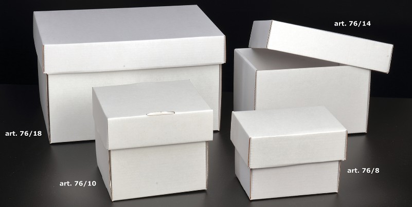 Scatole e contenitore cartone bianco opaco - Sicher